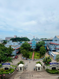 The CMC Vellore Town Campus and its main entrance