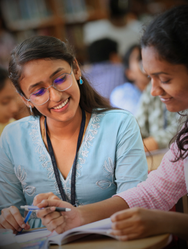 Students studying together at CMC Vellore