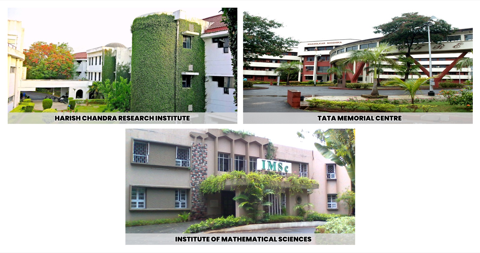 Campuses of the Harish-Chandra Research Institute, Tata Memorial Centre and Institute of Mathematical Sciences