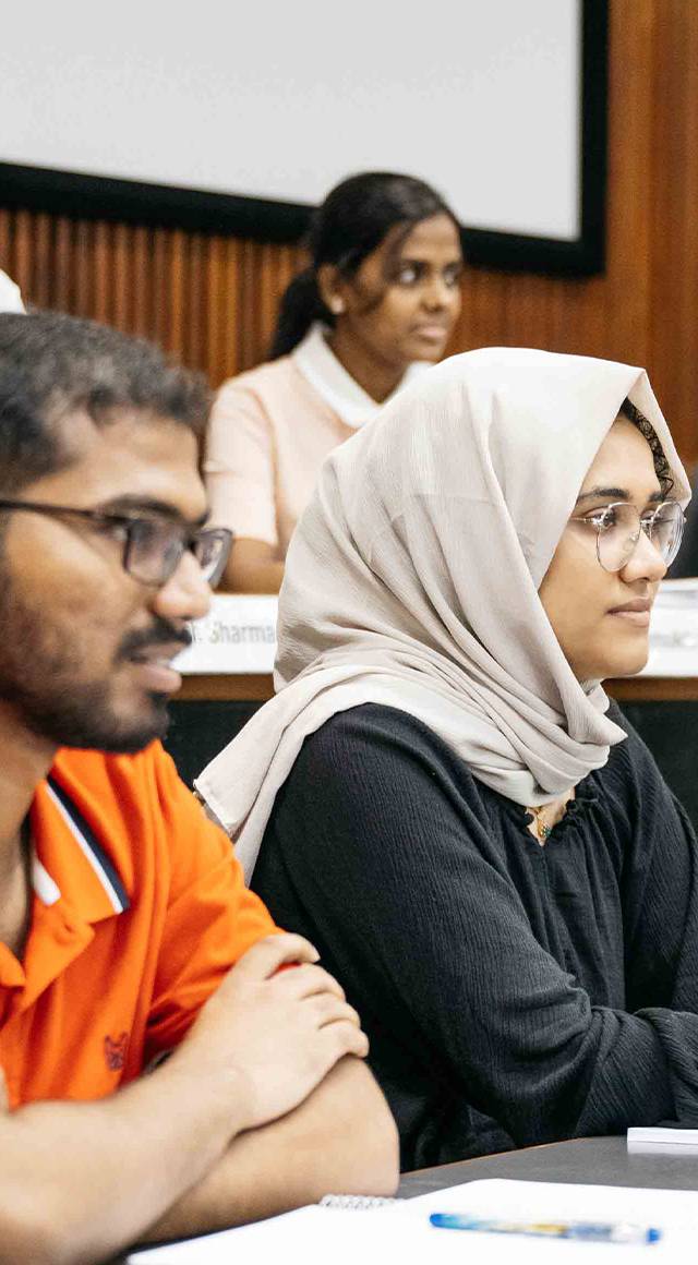 Diverse student community at IIM Ahmedabad