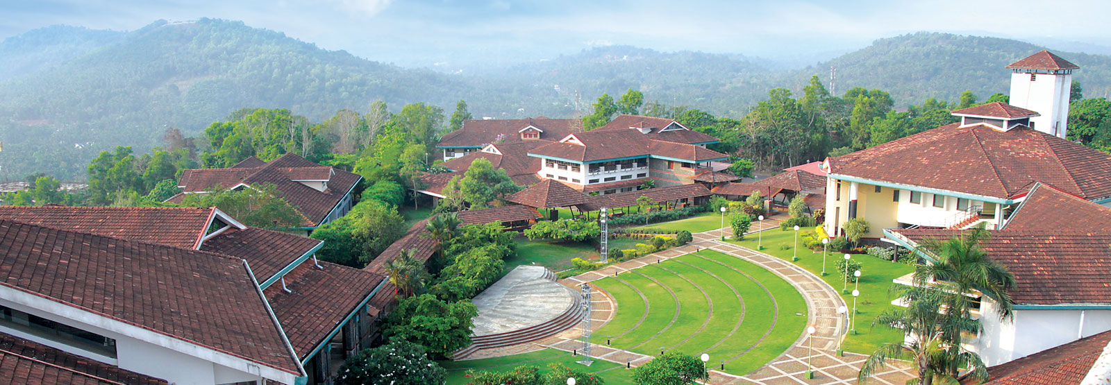 Aerial view of the IIM Kozhikode hilltop campus at Kunnamangalam