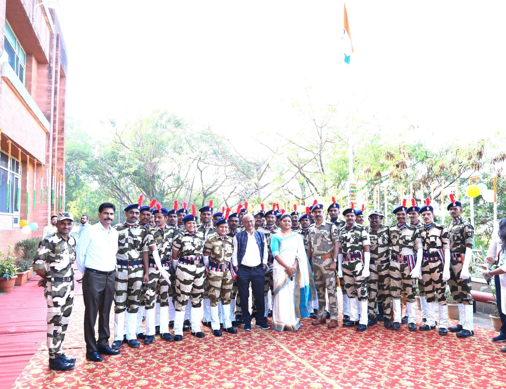 Republic Day flag hoisting on the IIM Mumbai campus