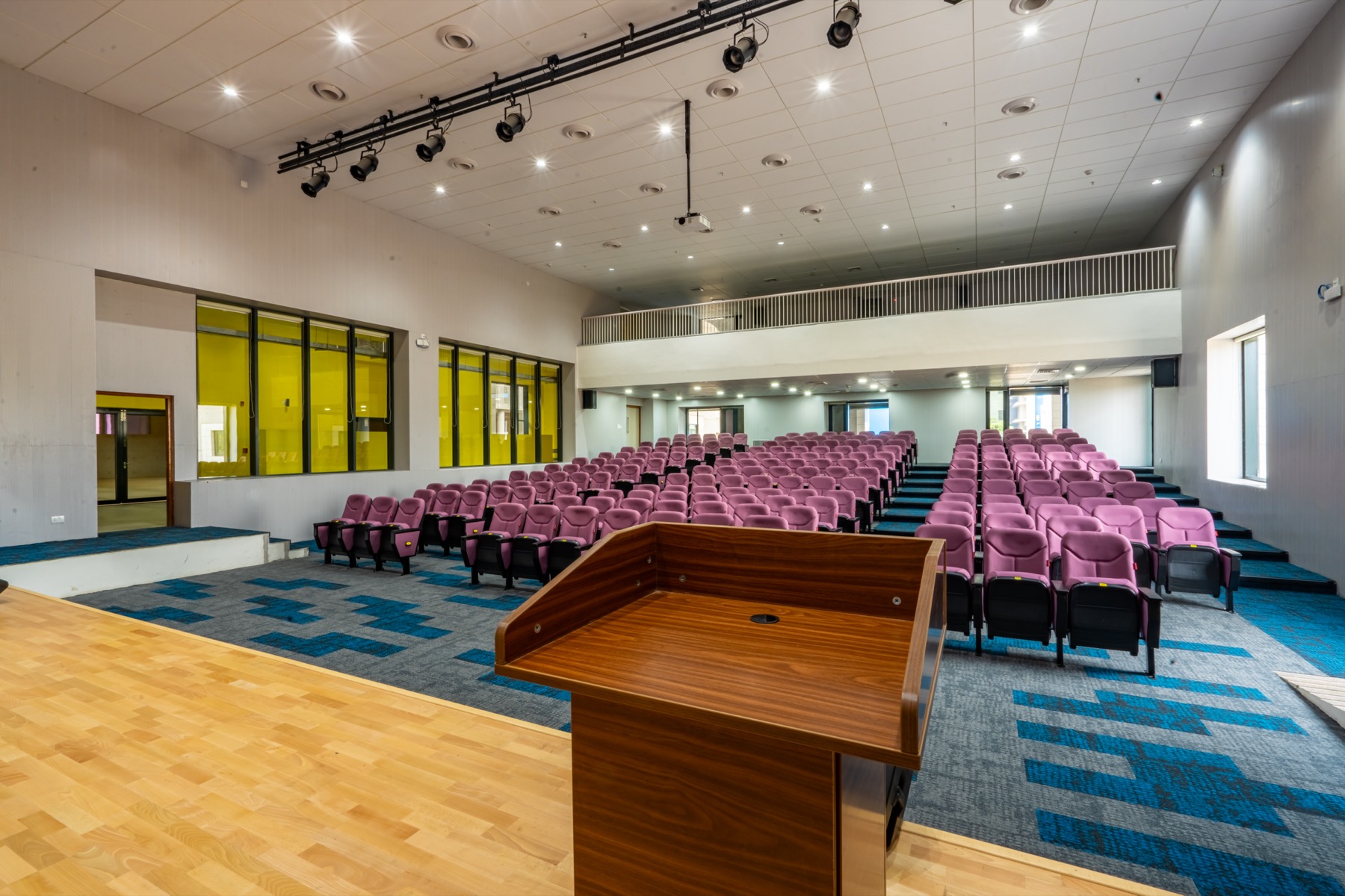 A lecture auditorium on the Kandi campus