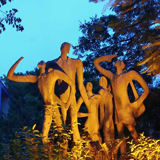 Sculpture on the Jadavpur University campus