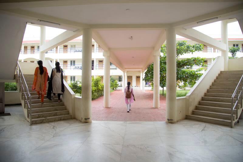 A residential block at PSG College of Arts and Science, Coimbatore