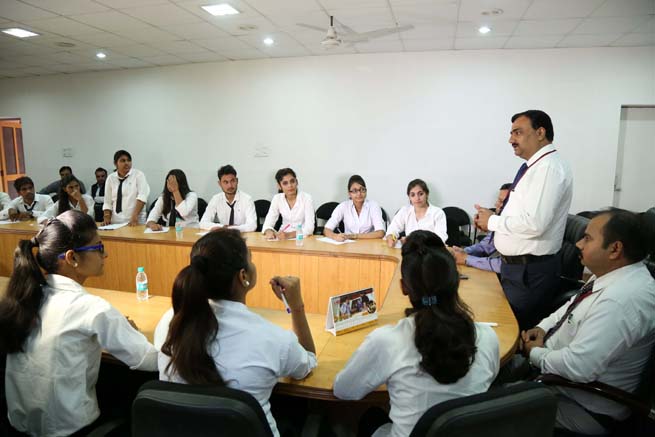 A Career Development Centre placement session at PSG College of Arts and Science
