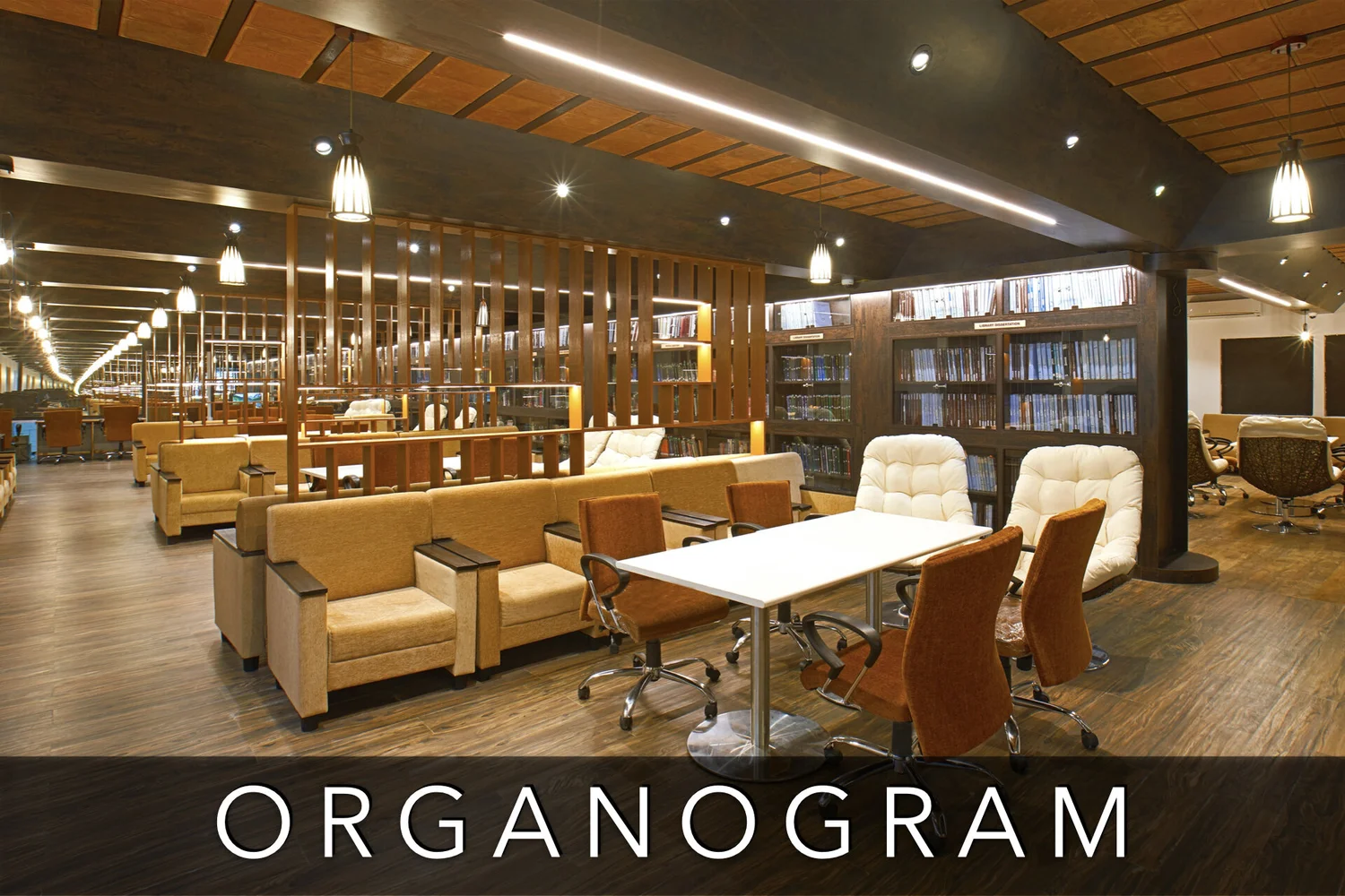 Central library reading area at SIMATS